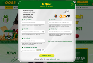 Đăng Ký QQ88 – Hướng Dẫn Chi Tiết Nhận Ưu Đãi Hấp Dẫn