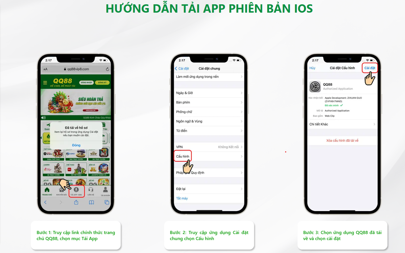 Hướng dẫn chi tiết cách Tải app QQ88