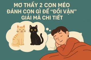 Mơ thấy 2 con mèo đánh con gì để "đổi vận" giải mã chi tiết