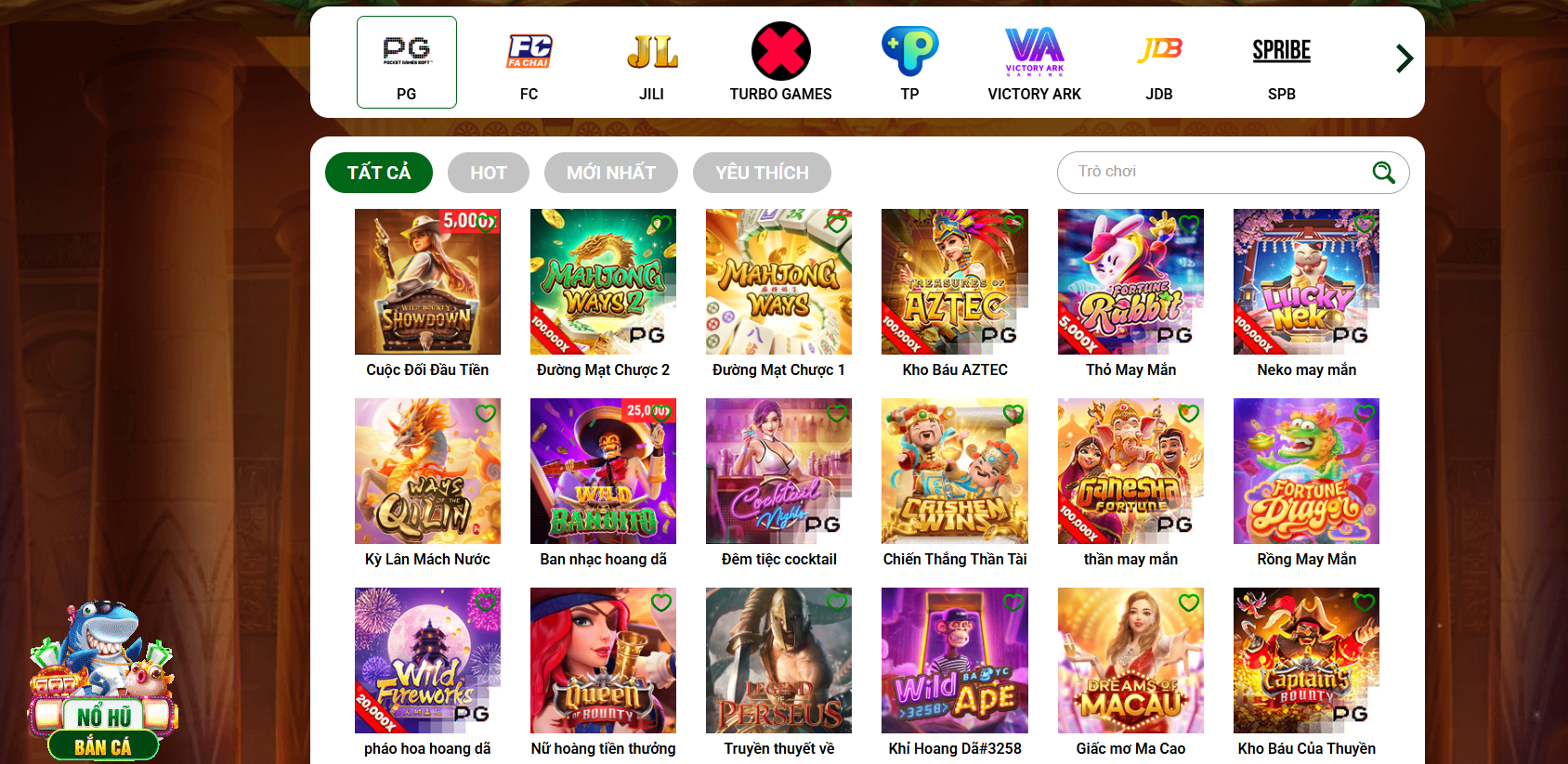 Sự đa dạng trong lựa chọn slot game