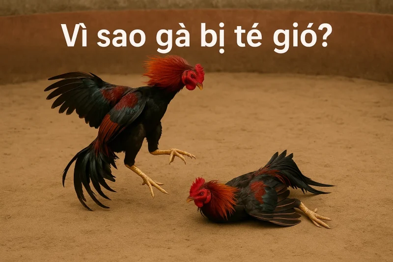 Vì sao gà bị té gió?